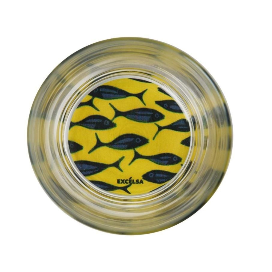 Acquista online Excelsa set 6 verres à poisson Afrika, verre avec base décorée code 63393 Excelsa